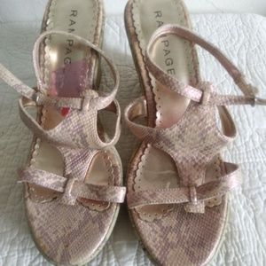 Rampage Snake skin Wedges